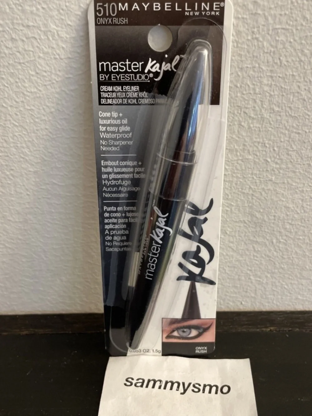 Maybelline Eye Studio Master Kajal Cream Kohl Eyeliner 510 ONYX RUSH